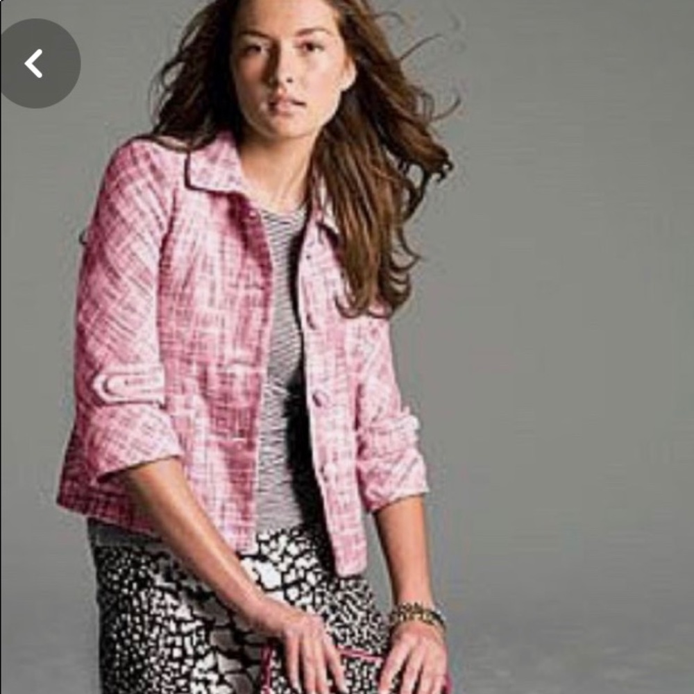 J Crew Waverly Linen Cotton Jacket, Size 0